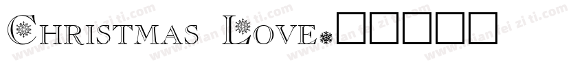 Christmas Love字体转换